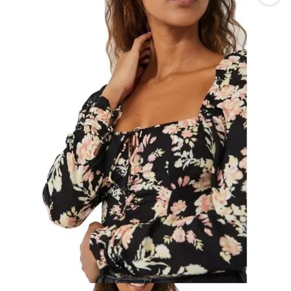 Free people Hilary printed top